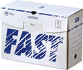 Manual Archive Boxes 15 cm, White/Blue, Pack of 10