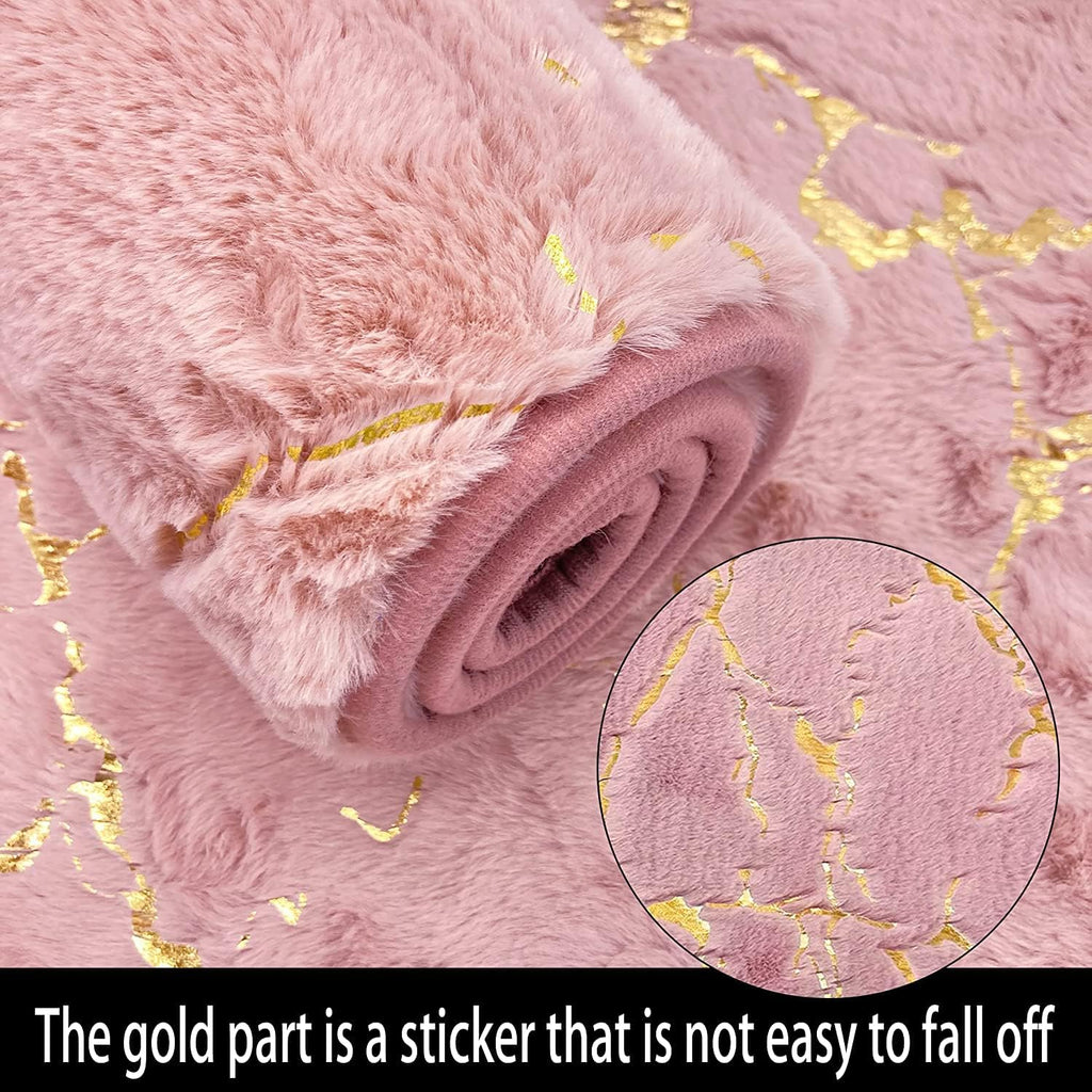 Marble Bathroom Rugs and Mats Set 3 Piece Nonslip Pink Bathroom Mats Soft Washable Bath Mat for Bathroom Floor Mats
