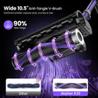 Airpher Vacuum Cleaner Replacement Brush, Replacement V-Roller Brush K25 Vacuum