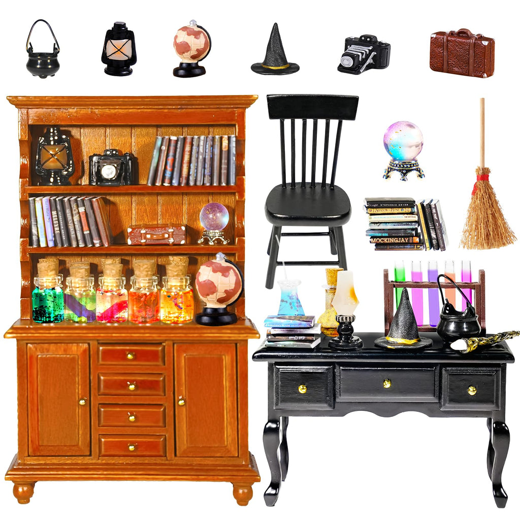 54 Pcs 1:12 Scale Mini Magic House Kit Halloween Miniatures