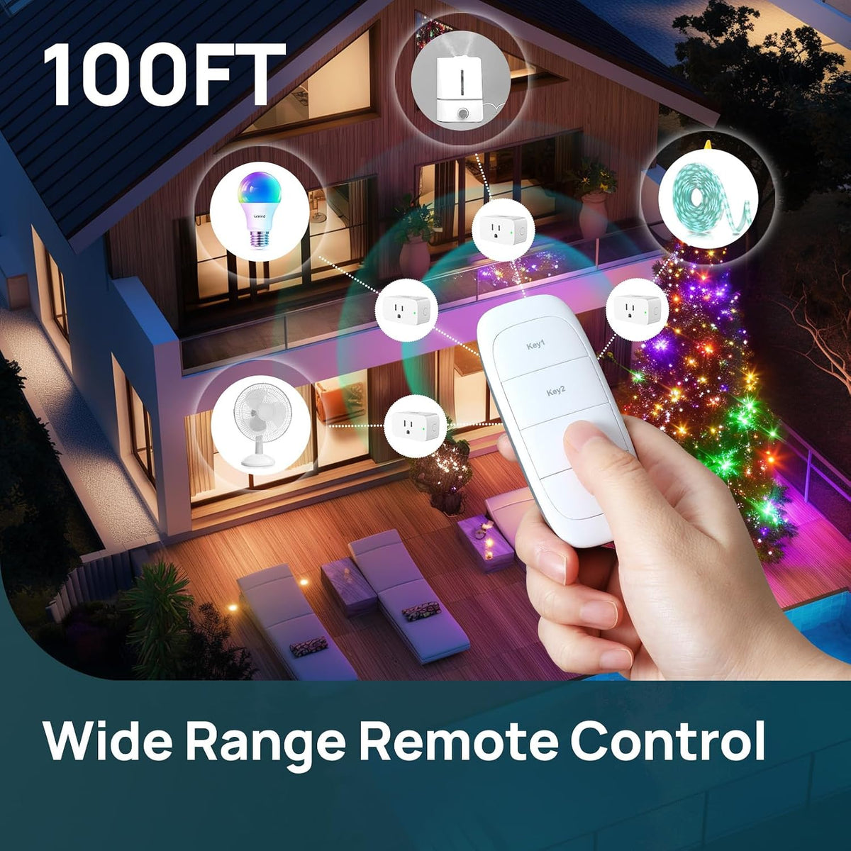 Matter Smart Plug, Work with Apple Home, Alexa, Siri, Google Home | Smart Outlet with Remote, Timer & Schedule