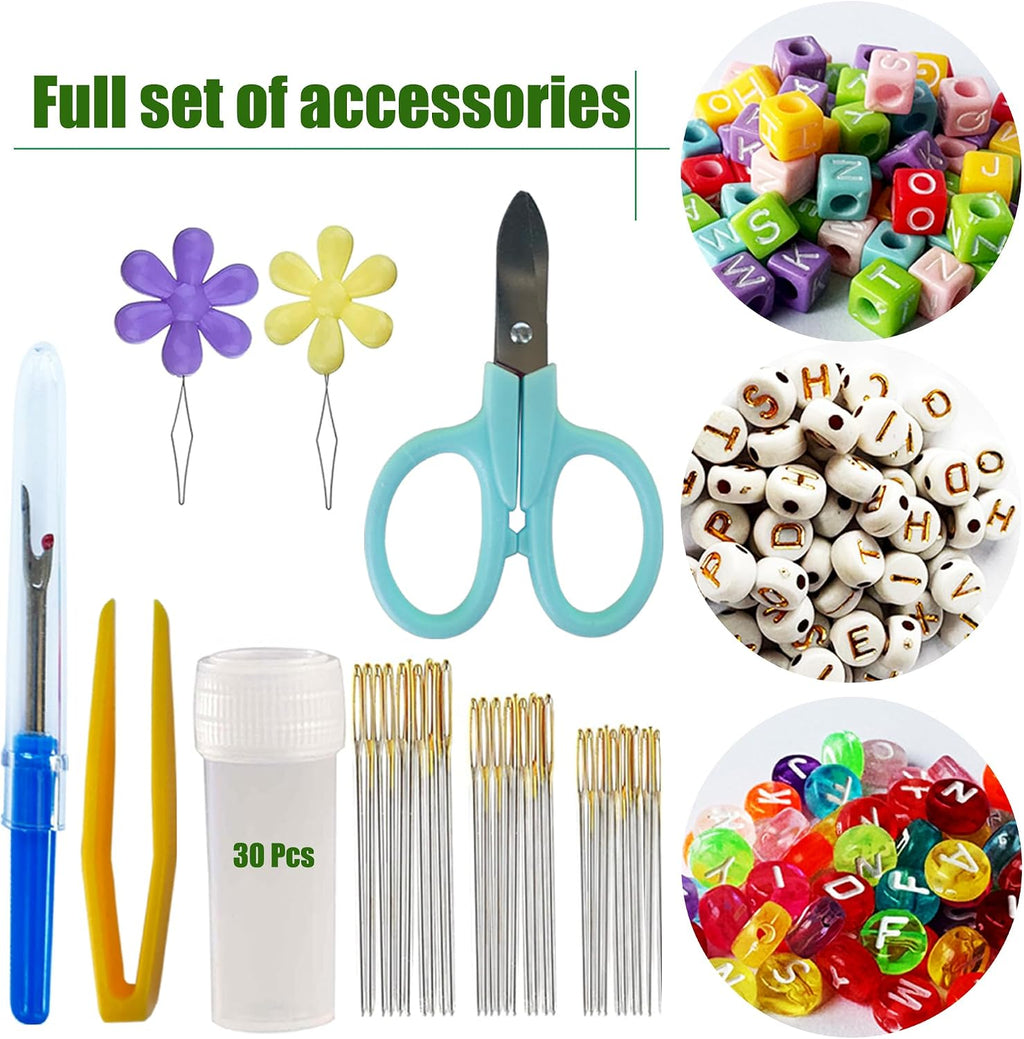 400+Pcs Vibrant Rainbow Embroidery Floss kit for Making Friendship Bracelets