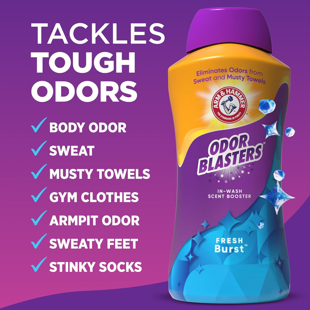 Odor Blasters Laundry Scent Booster, Fresh Burst Scent 45 oz