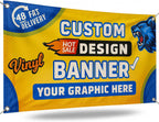 Custom Vinyl Banner, Personalized, Professionally Printed, 8x4 | Personalized, Customizable, Full Color Design