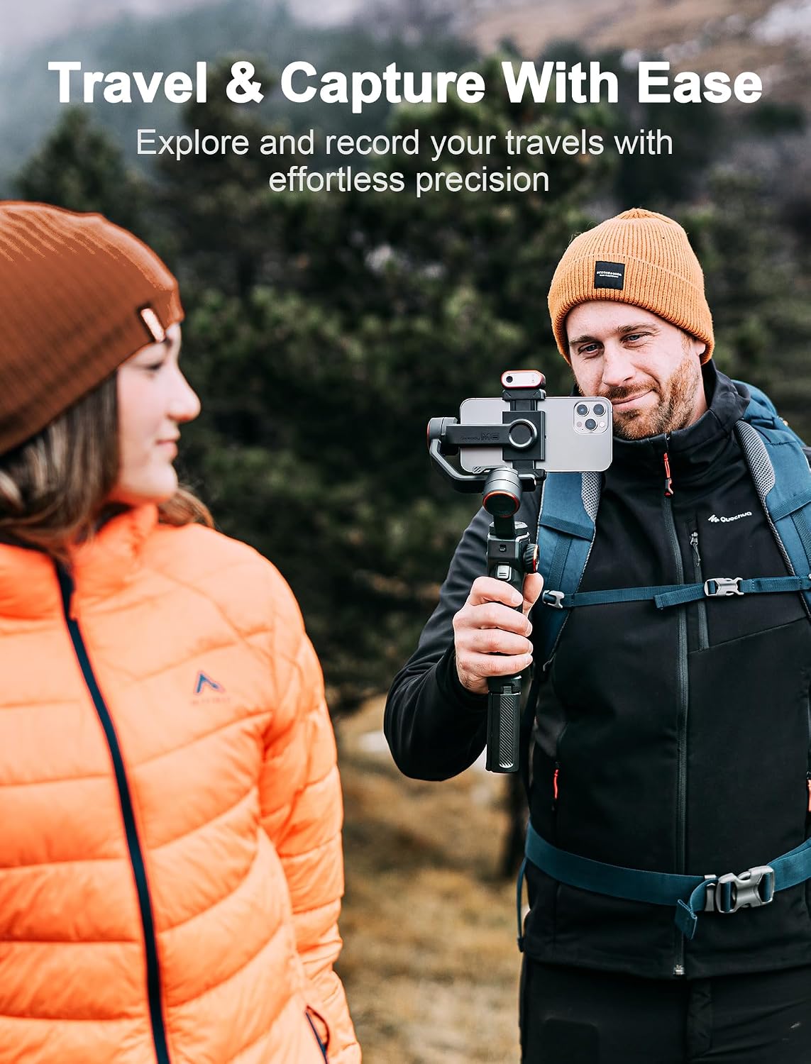 iSteady M6 Kit Gimbal with AI Tracking & Magnetic Fill Light | AI Tracker with Adjustable Fill Light, iSteady 7.0