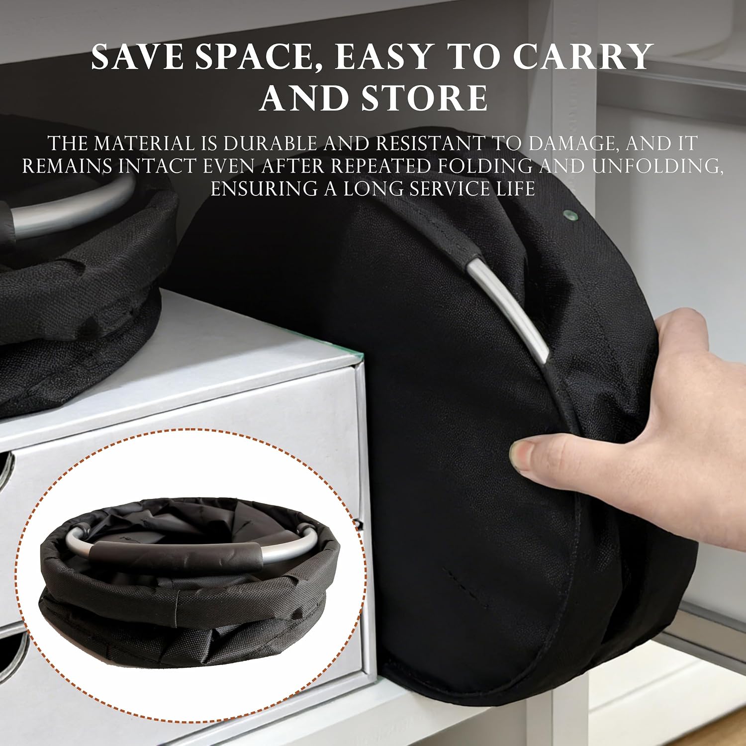 Cleaning Caddy with Handle,Cleaning Supplies 17L Foldable Storage Basket,Portable Multi Bucket Organiser Mop Bucket