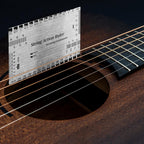 Guitar String Action Gauge Ruler, Stainless Steel Luthier Setup Tool