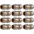 SharkBite Max Coupling, Push to Connect Brass Plumbing Fitting, PEX Pipe, Copper, CPVC, PE-RT, HDPE