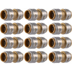 SharkBite Max Coupling, Push to Connect Brass Plumbing Fitting, PEX Pipe, Copper, CPVC, PE-RT, HDPE