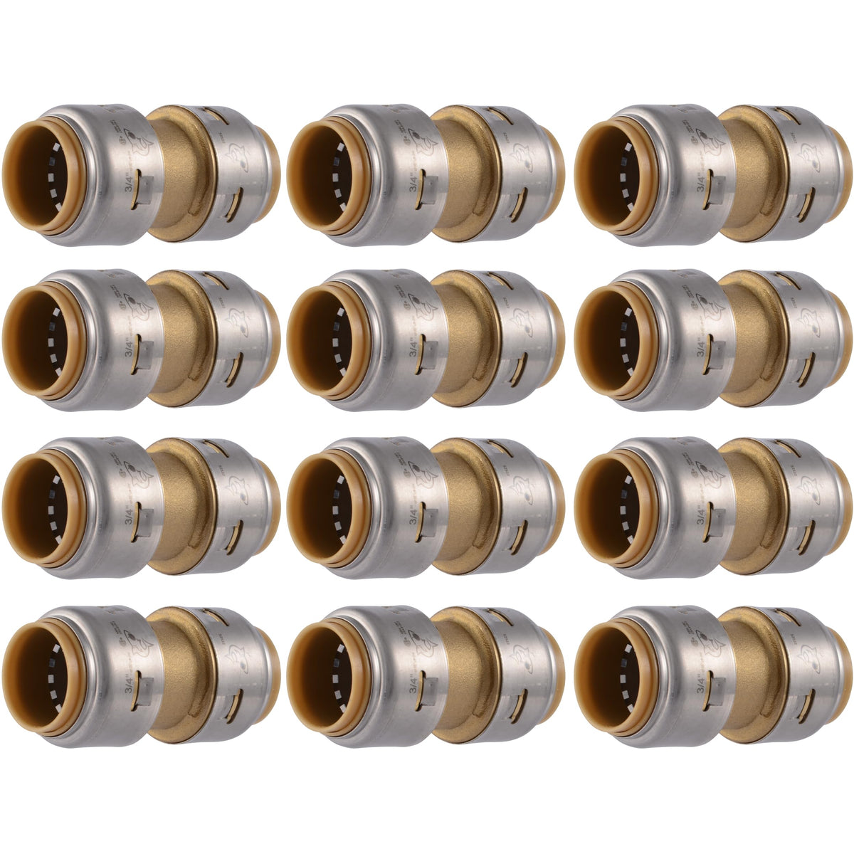 SharkBite Max Coupling, Push to Connect Brass Plumbing Fitting, PEX Pipe, Copper, CPVC, PE-RT, HDPE