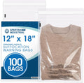 12” X 18” (100 Count) Self Seal Clear Poly Bags with Suffocation Warning