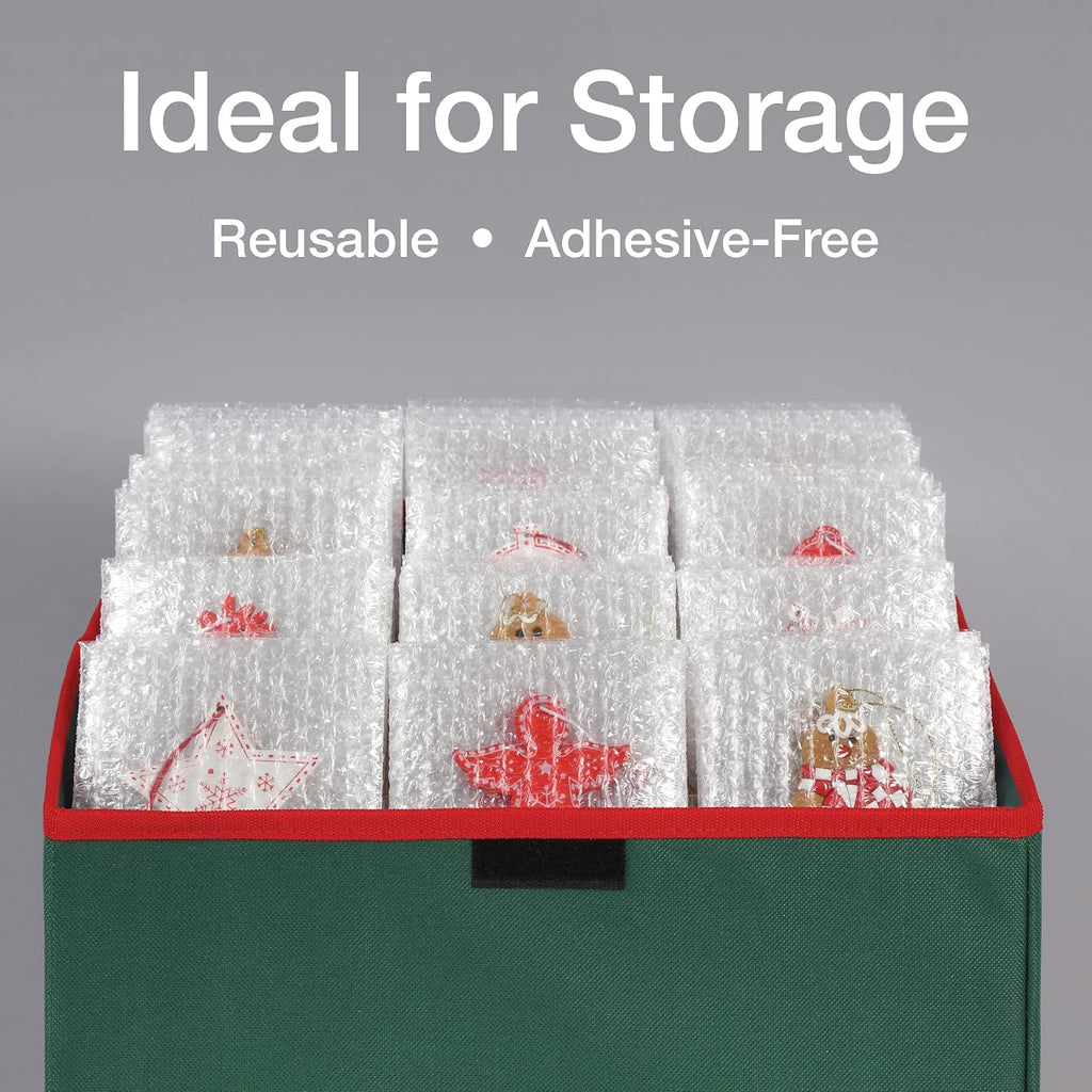 Clear Bubble Pouches, Cushioned Packing and Shipping Bags, Great for Storage or Mailing, Reusable, 4"x 6", 200/box