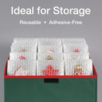 Clear Bubble Pouches, Cushioned Packing and Shipping Bags, Great for Storage or Mailing, Reusable, 4"x 6", 200/box