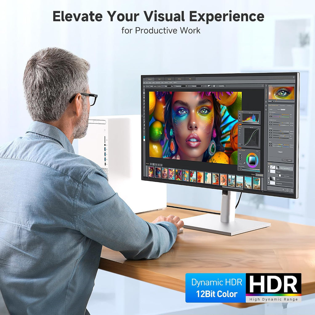 Active DisplayPort to HDMI Adapter, 4K@60Hz, DP to HDMI | One-Way DP Male to HDMI Female, AMD Eyefinity Support, Up