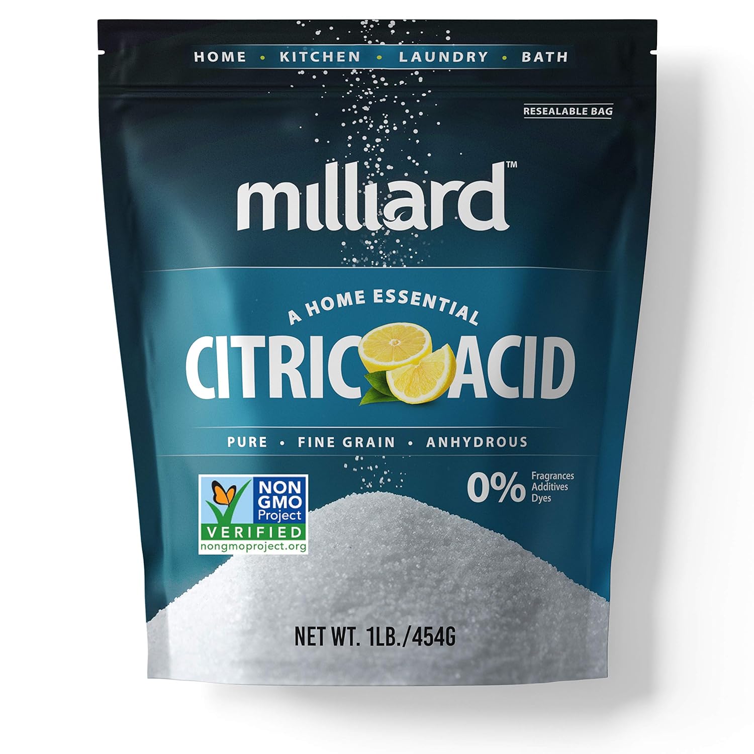 Citric Acid 1 Pound - 100% Pure Food Grade Non-GMO Project Verified (1 Pound)
