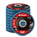 EZARC Zirconia Flap Discs 120 Grit, 4-1/2 x 7/8-Inch, Type 29, 10-Pack