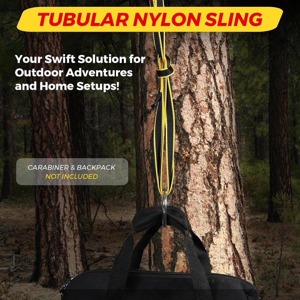 18MM Nylon Climbing Sling Runner Rock Climbing Webbing Straps | Nylon Sling Runner 23KN CE2008/EN566 for Rock