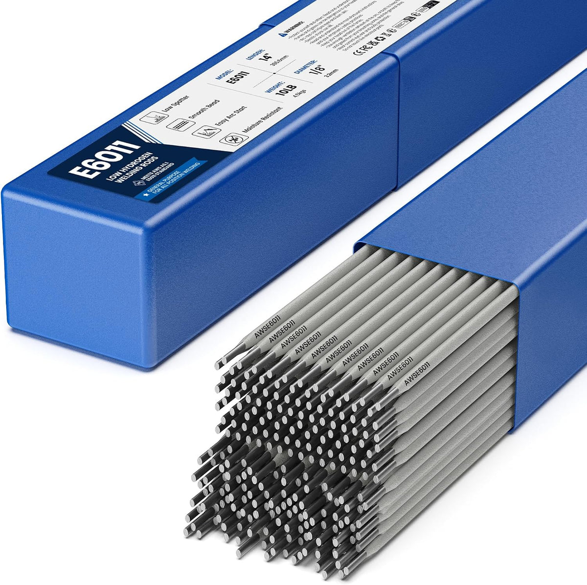 Bestarc E6011 Welding Rod 1/8" 10LB, Low Hydrogen Carbon Steel Stick
