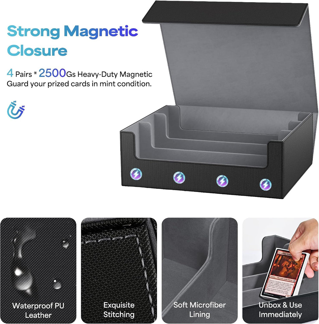 Trading Card Storage Box Holds 2400+ Cards, Bulk Card Storage