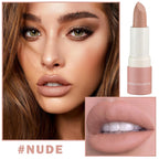 Matte Nude Lipstick, Waterproof Long Lasting for Women, 02 Nude