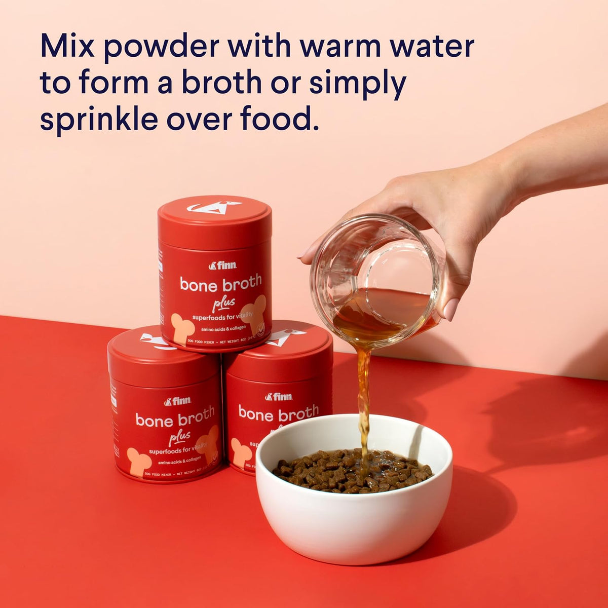 Bone Broth Plus for Dogs - Collagen Joint & Mobility Topper - 8 oz
