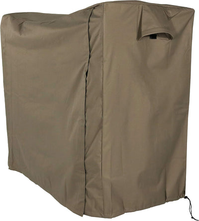 Sunnydaze 4-Foot Firewood Log Rack Cover with PVC Backing, Khaki | Heavy-Duty Polyester Construction, for Most 4-Foot