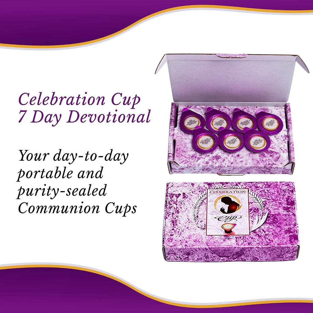 Grape Juice and Wafer Communion Cups Set, Pack of 7