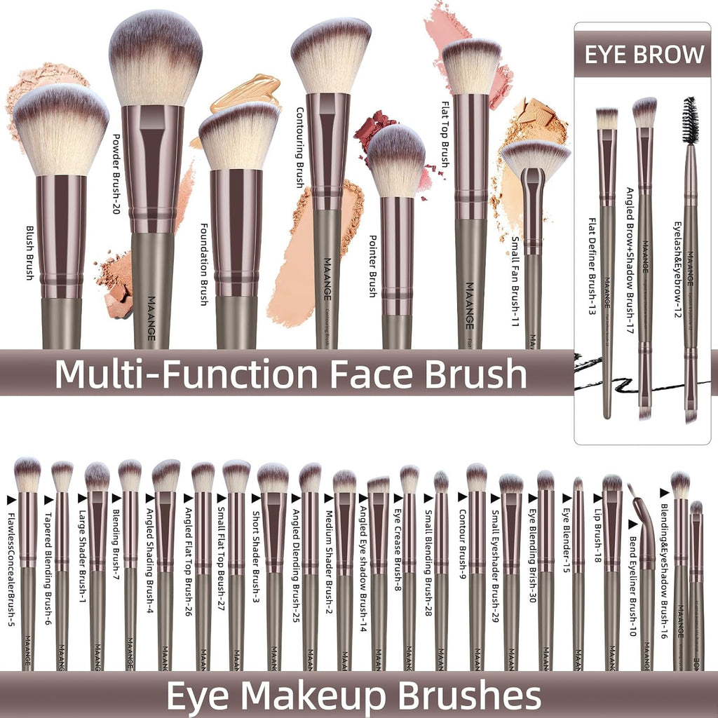Makeup Brushes 51 Pcs Makeup Kit, Multi-functional Makeup Tool Set with Makeup Brush Foundation Brush Make up Brushes