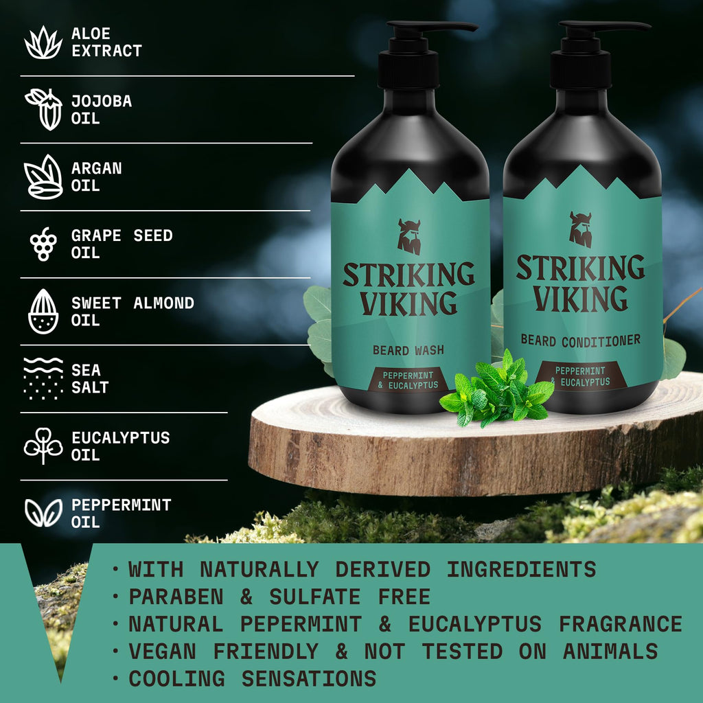 Beard Shampoo & Conditioner - 10 Oz Each