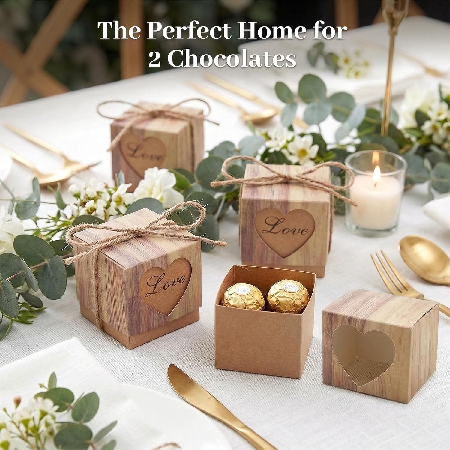 50 PCS Small Gift Boxes, 2x2x2 Inches Party Favor Boxes