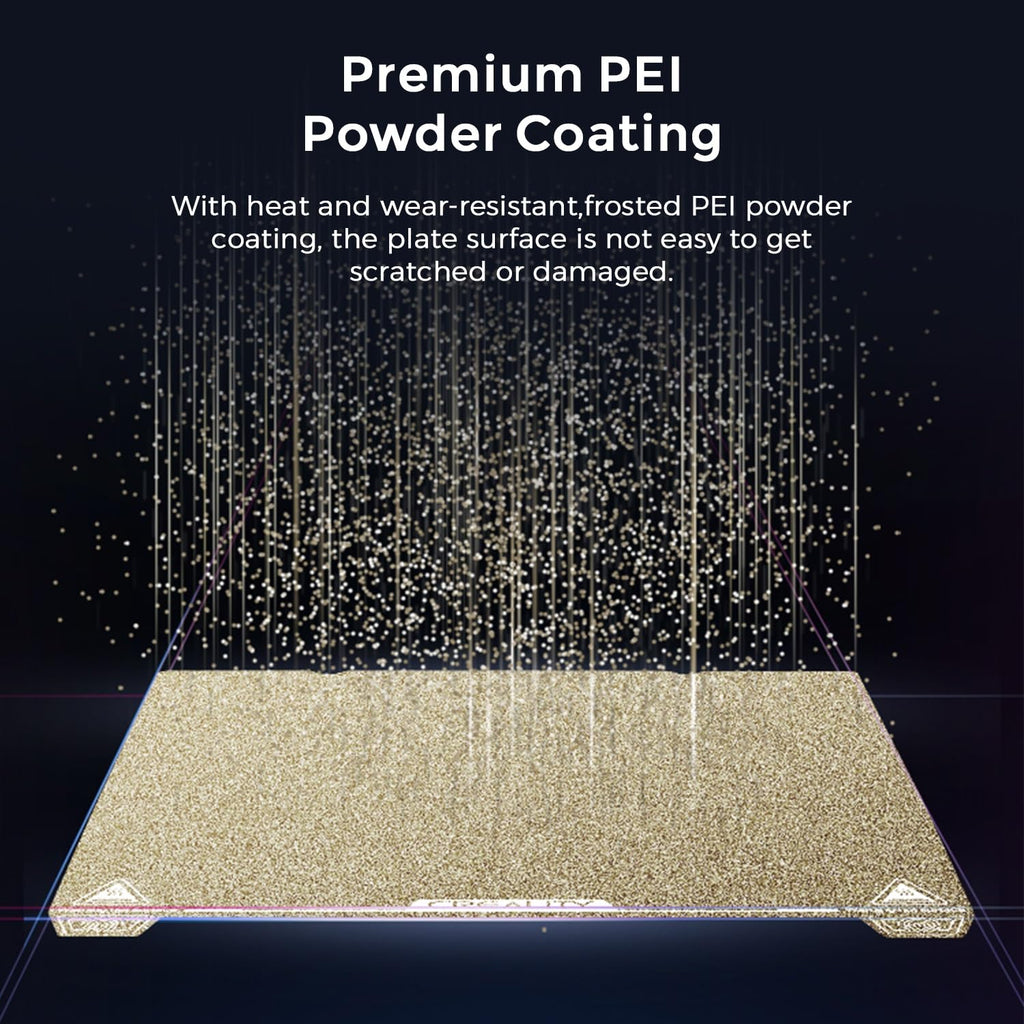 Official Ender 3 S1 Pro Original Build Plate, 235x235mm Texture Surface PEI Sheet Magnetic Removable Flexible Spring