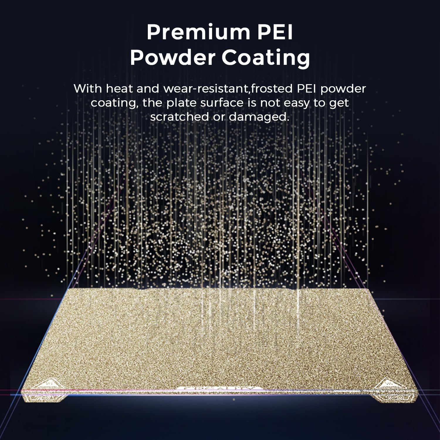 Official Ender 3 S1 Pro Original Build Plate, 235x235mm Texture Surface PEI Sheet Magnetic Removable Flexible Spring