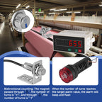 JIAWANSHUN Bidirectional Digital Counter,Proximity Switch Sensor with Alarm