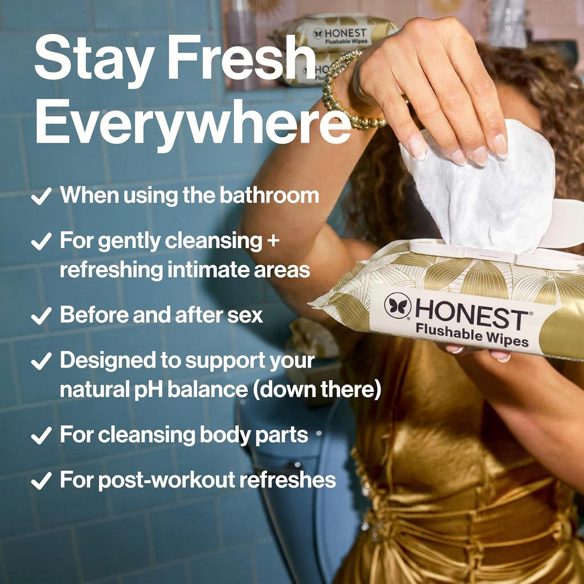 Flushable Wipes, Hypoallergenic, Gilded Wings, 126 Count