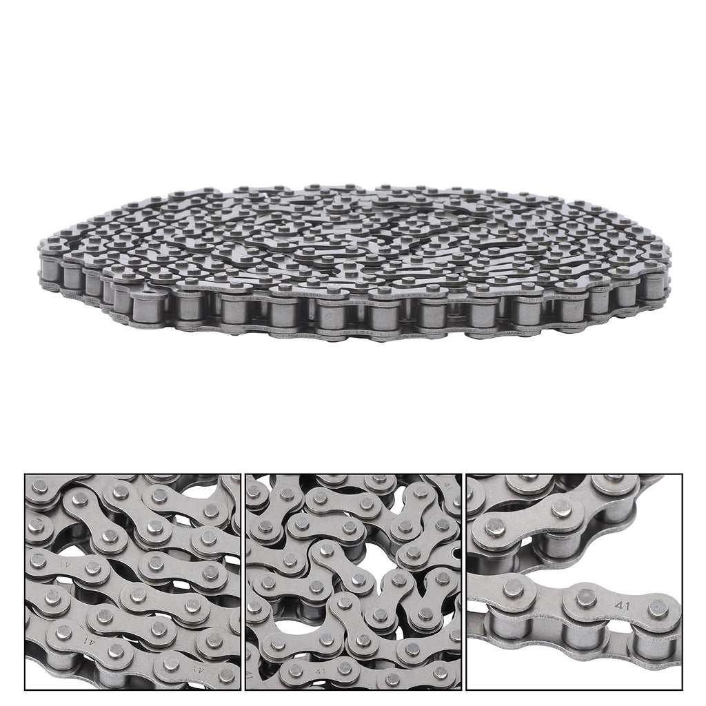 41 Roller Chain with 2 Connectors, 10 Feet
