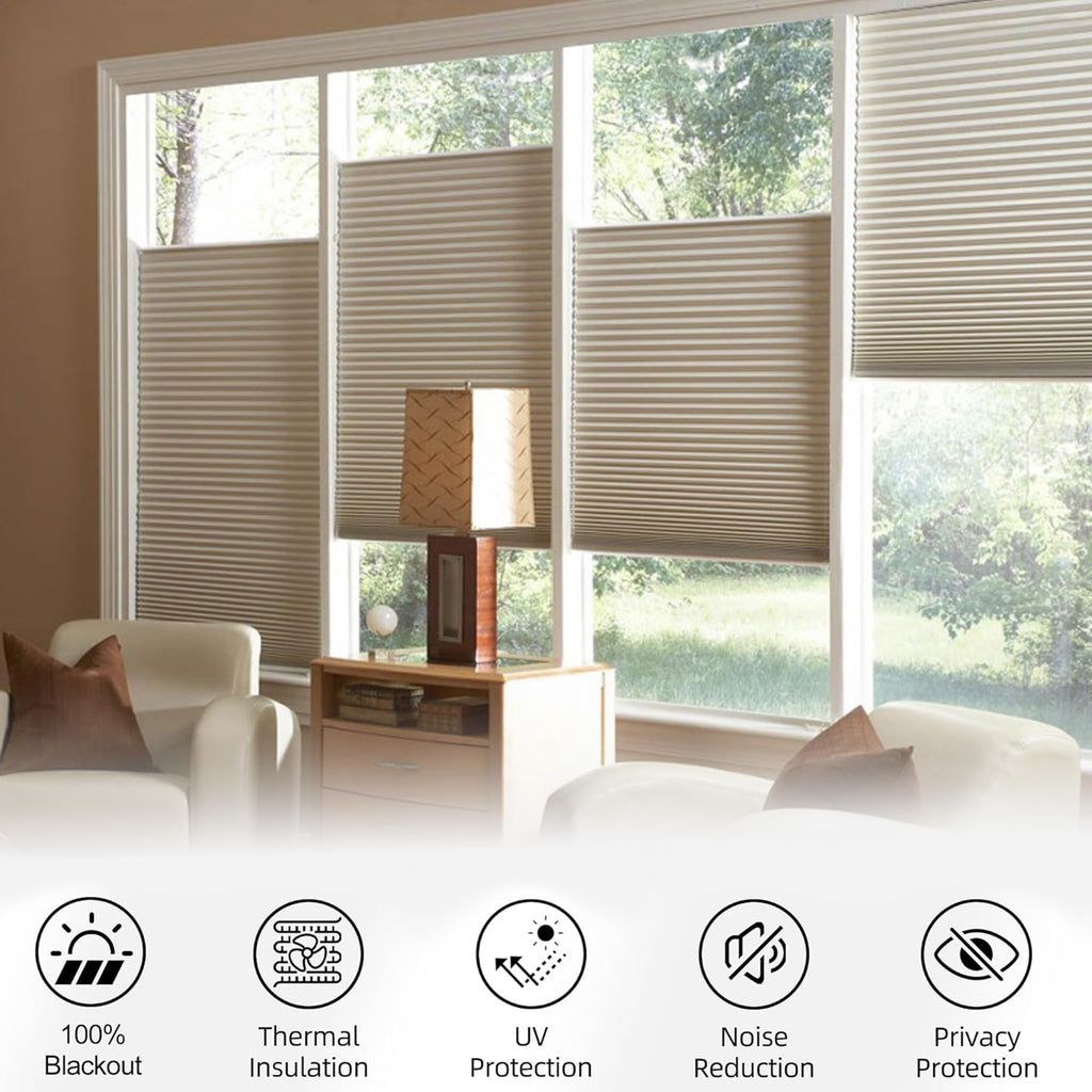 Top Down Bottom Up Cellular Skylight Shades for Ceiling & Door & Window