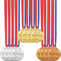 30pcs Plastic Medals - Winner Gold Silver Bronze Award Medals for Kids Competitions and Celebrations