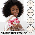 African Net Sponge Authentic - Back Scrub Exfoliating Net Sponge with Knots - 2 Pieces African Bath Sponges for Body
