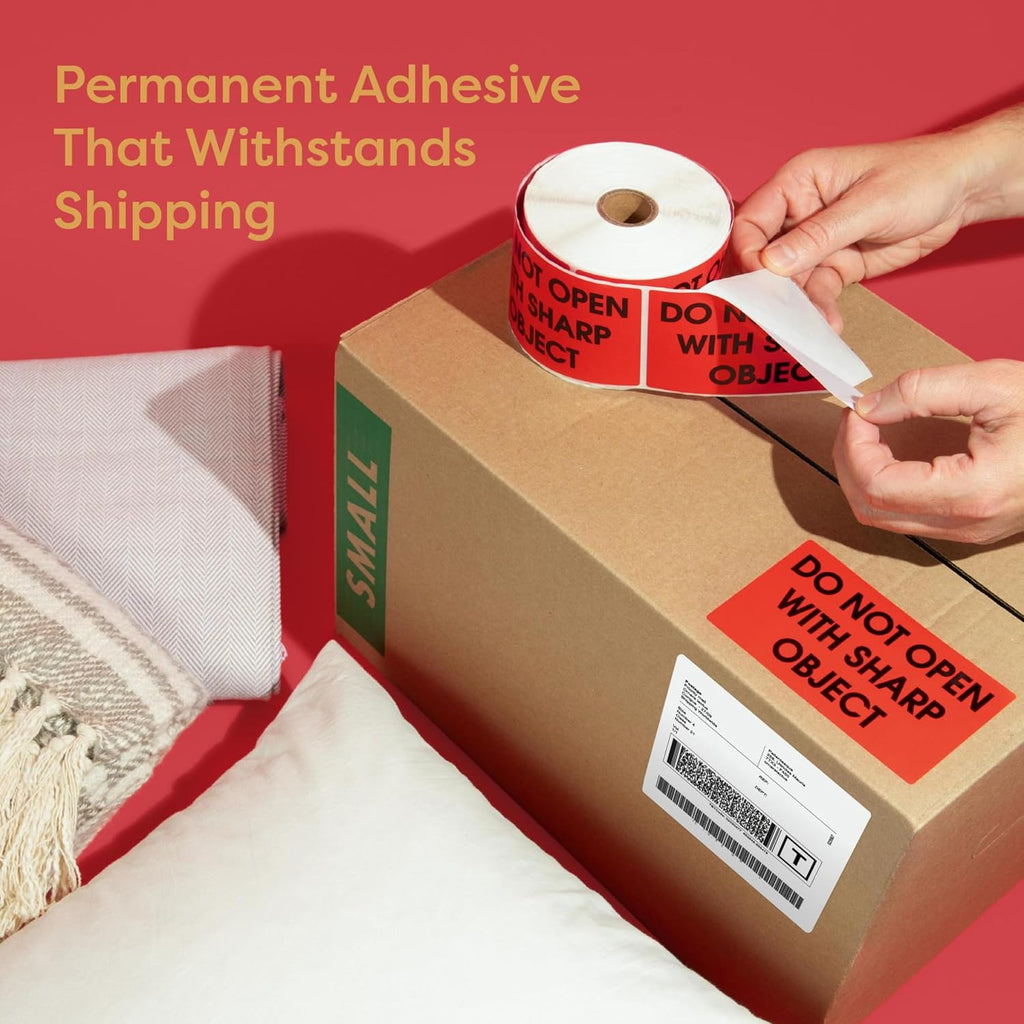 2" X 3" Fragile Stickers for Shipping (5000 Labels, 10 Rolls)