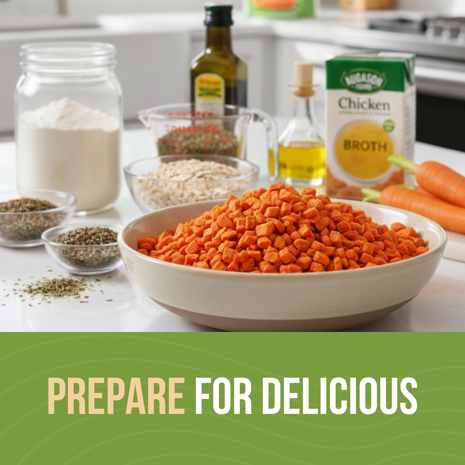 Dehydrated Diced Carrots Can | Emergency Food Supply, 216 Servings, 25 Year Shelf Life, Great for Cooking, Baking