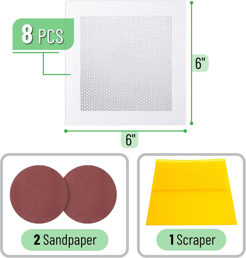 Bates- Drywall Repair Kit, 11 pcs, 6 Inch, Dry Wall Patch Kits, Wall Repair Patch Kit, Wall Patch Repair Kit, Drywall