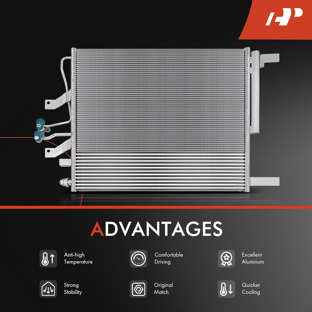 A-Premium Air Conditioning Condenser Compatible with Ram