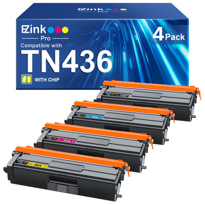 Toner Cartridge Replacement for Brother TN436, 4 Pack