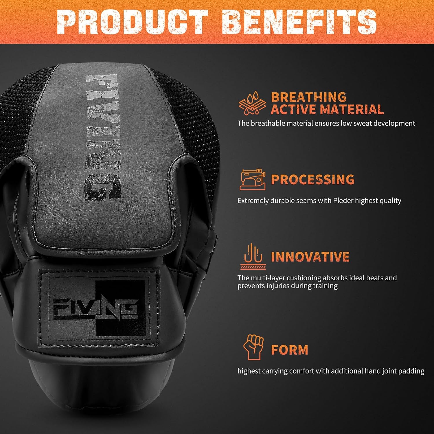 Boxing Pads Punching Mitts for Muay Thai,Punching,Sparring,Training | Focus Mitts, Curved Punch Mitts
