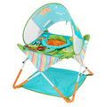 Pop 'N Jump Portable Baby Jumper, Foldable Indoor/Outdoor Baby Jumper with Owl Forest Sensory Activities, Ages 6–12
