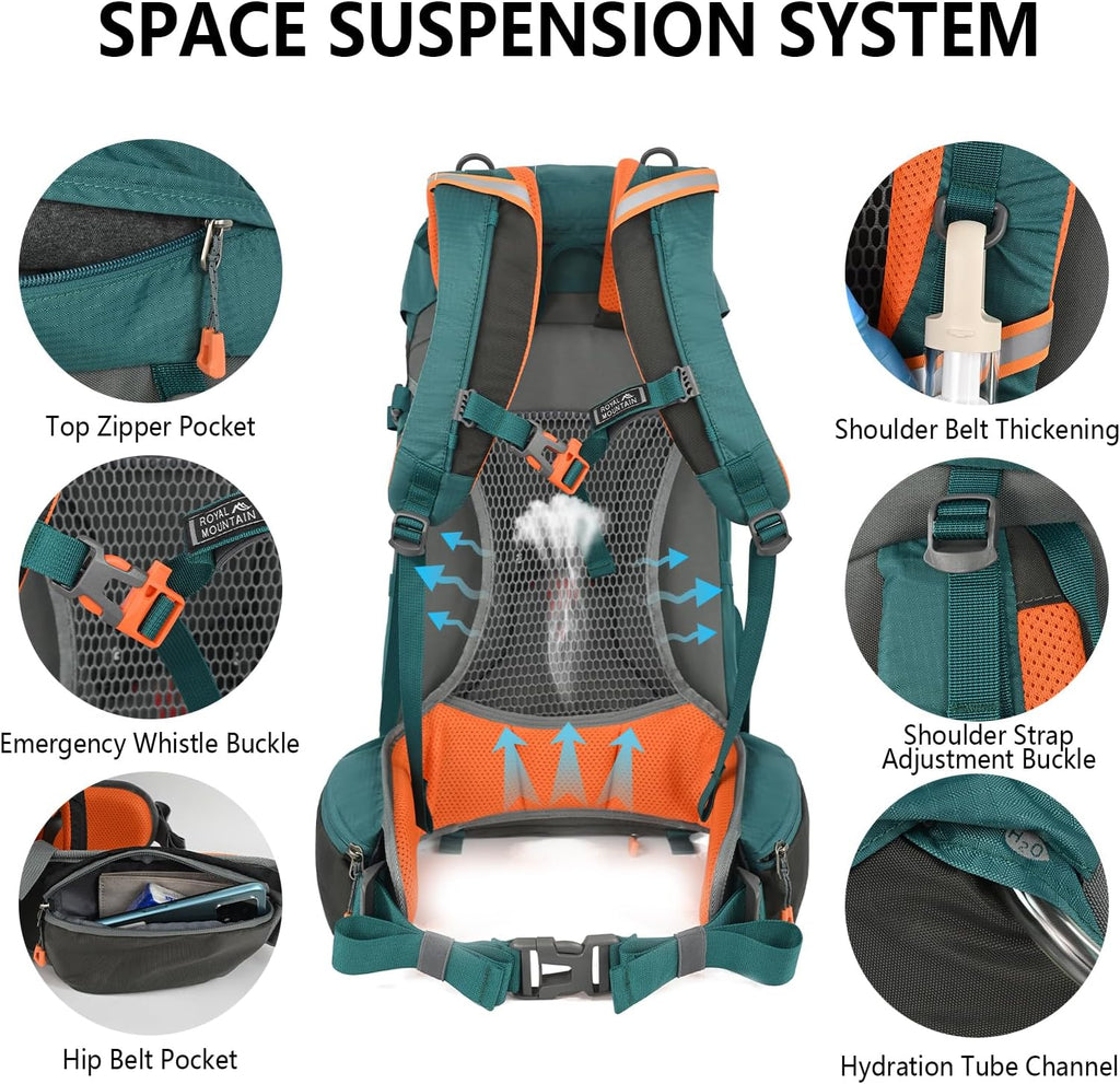 35L Hiking Backpack for Women men,Waterproof Camping Backpacking Backpack ﻿ | Outdoor Backpack Hiking for