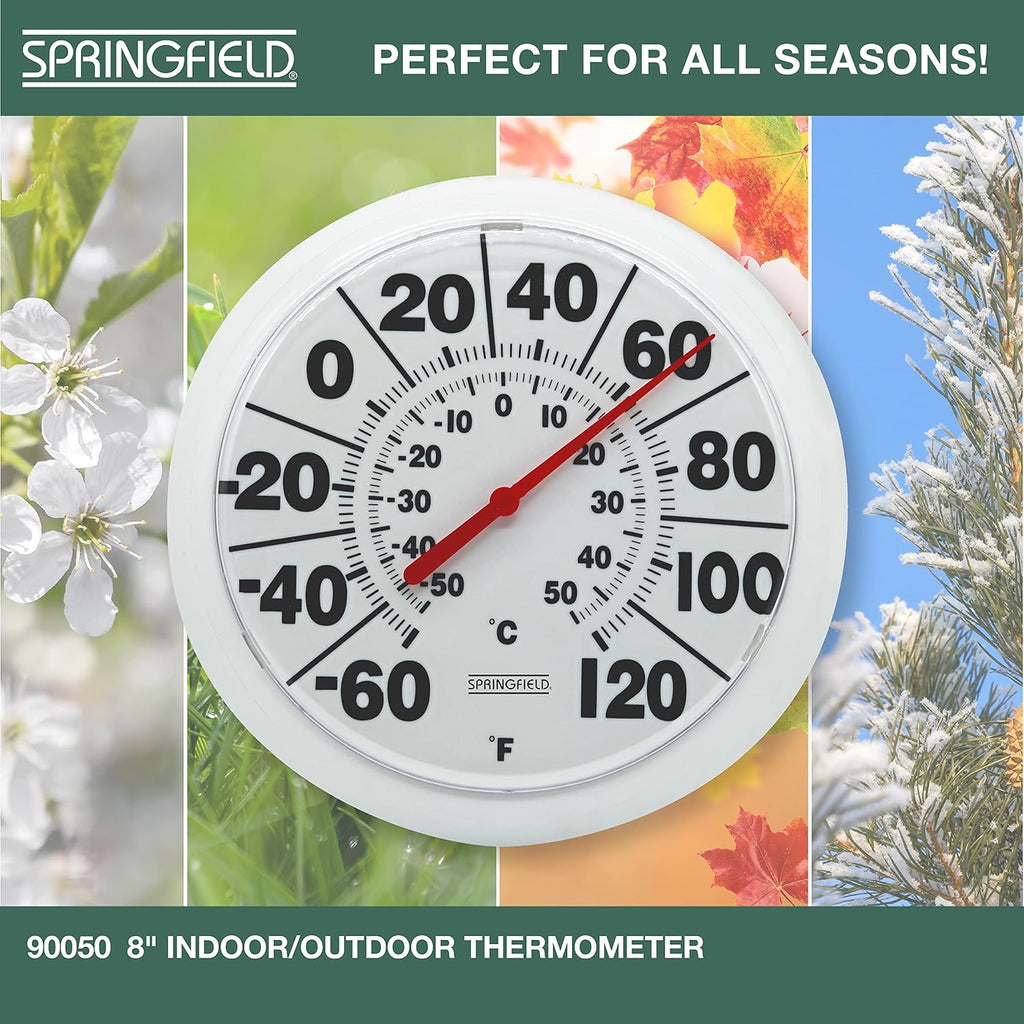 Taylor In/Out Round Dial Thermometer - 8.5 Inch