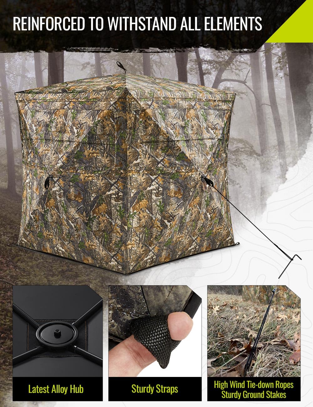 Hunting Ground Blind, See Through, Small - 270° View