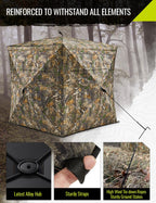 Hunting Ground Blind, See Through, Small - 270° View