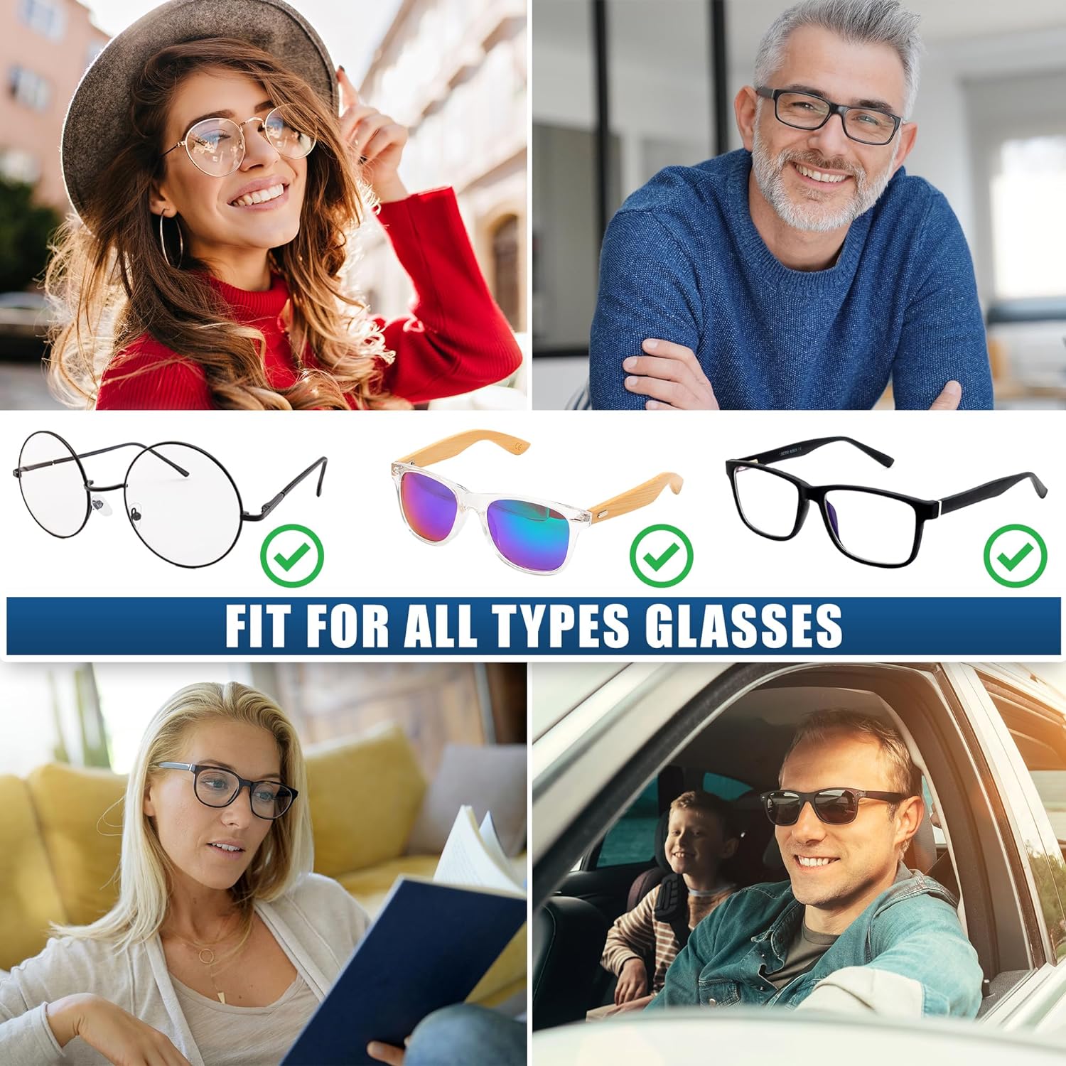 Eye Glasses String Holder Straps - Sports Sunglasses Strap for Men Women - Eyeglass Holders Around Neck - Glasses